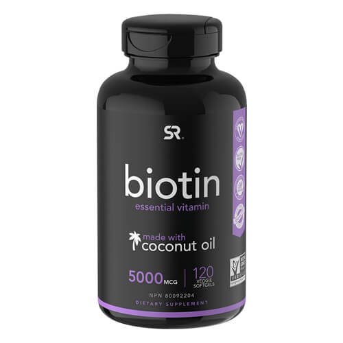 Biotin (5,000mcg) with Coconut Oil